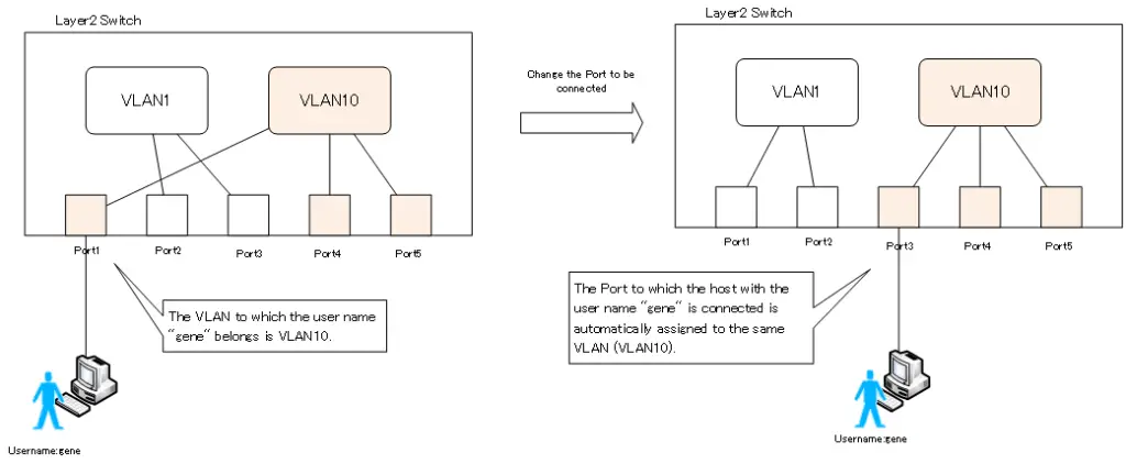 Figure Dynamic VLAN Overview