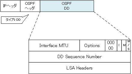 図 OSPF DDパケットフォーマット