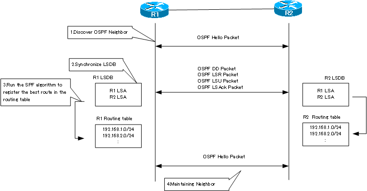  Figure OSPF process flow